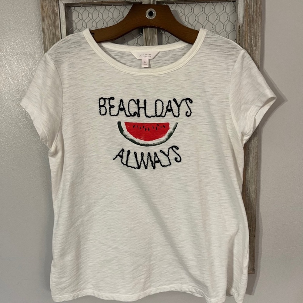 LC Lauren Conrad White T-Shirt